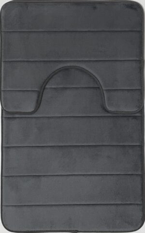 Kupatilska Prostirka Memory Foam Set 50×80 Tamno Siva