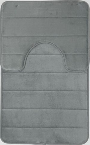 Kupatilska Prostirka Memory Foam Set 50×80 Siva